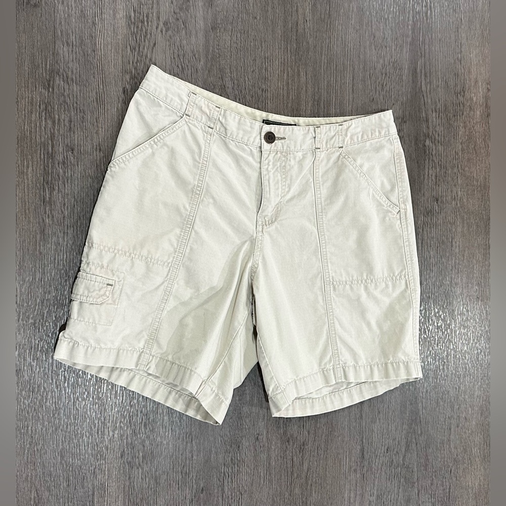 Womens Eddie Bauer Khaki Cargo Shorts